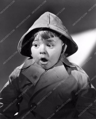 Our Gang Spanky McFarland portrait in his rain slicker 8b20-2776