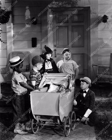 Our Gang Porky Darla Spanky Alfalfa Buckwheat baby buggy 8b20-2778