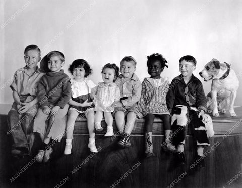 Our Gang Darla Spanky Alfalfa Buckwheat Petey the Dog others 8b20-2780