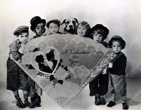 Our Gang Dickie Moore Stymie Spanky Petey wish Valentine's Day fan 8b20-2785