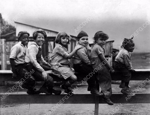 early Our Gang Mickey Daniels others sitting on the fence 8b20-2790