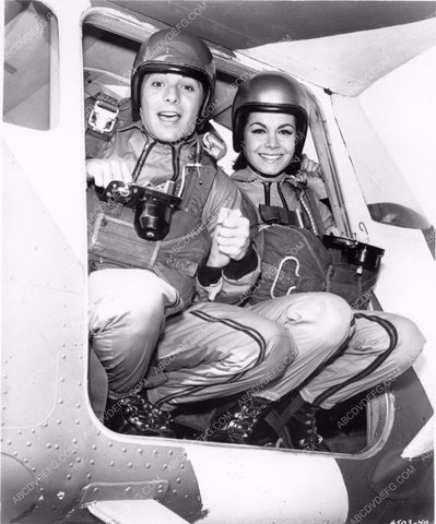 Annette Funicello Tommy Kirk ready to sky dive out of airplane 8b20-2914