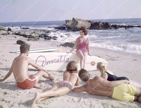 super cool shot Annette Funicello and her custom surfboard 8b20-2926