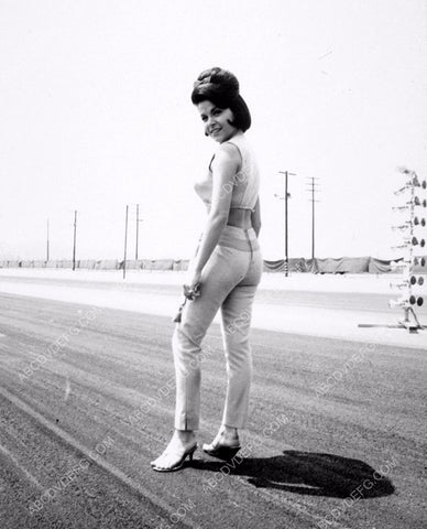 Annette Funicello in the middle of the race track 8b20-2930