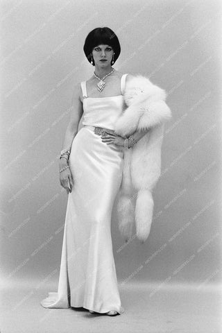 French knockout Anny Duperey portrait in elegant white dress 8b20-2969