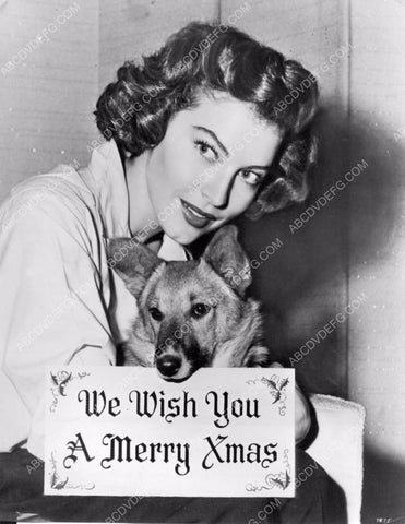 Ava Gardner and her cute dog wish everyone a Merry Christmas 8b20-3075