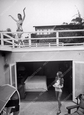 Barbara Britton and friend going to enjoy a day off 8b20-3235