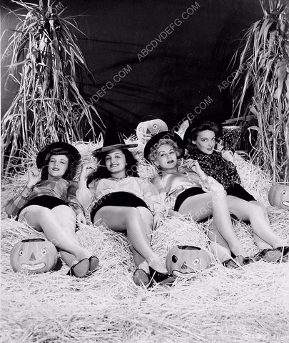 sexy Halloween pinups Barbara Britton Eva Gabor Ella Neal Katherine Booth 8b20-3237