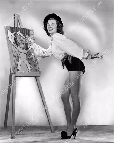 sexy pinup artist pose for Barbara Hale 8b20-3297