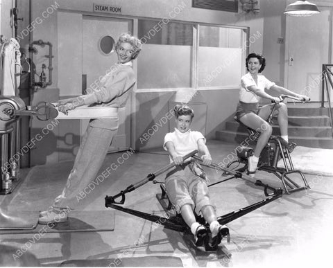 Barbara Lawrence Gloria DeHaven Ann Miller hit the workout machines dp-3326