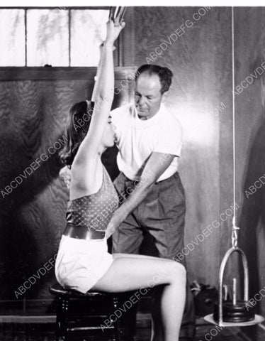 super cute Barbara Rush in the gym doing various exercises 8b20-3412