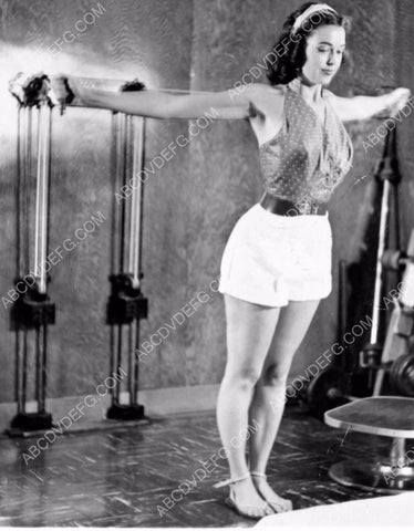 super cute Barbara Rush in the gym doing various exercises 8b20-3419