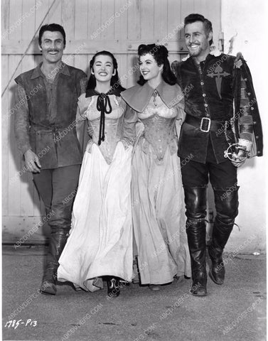 Jack Palance Barbara Rush and others behind the scenes 8b20-3422