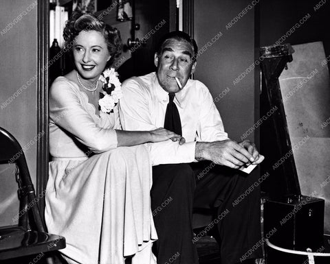 Barbara Stanwyck Paul Douglas behind the scenes together 8b20-3463