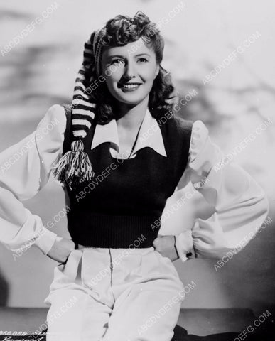 beautiful Barbara Stanwyck in sweater vest, cute portrait 8b20-3587