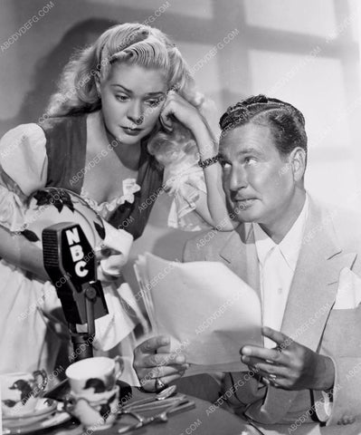 Alice Faye Phil Harris doing NBC radio broadcast 8b20-3684