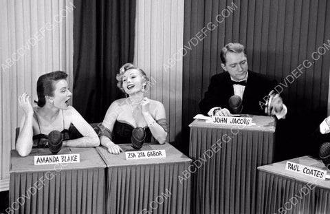 Amanda Blake Zsa Zsa Gabor John Jacobs TV game show Stump the Stars 8b20-3713