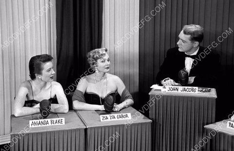 Amanda Blake Zsa Zsa Gabor John Jacobs TV game show Stump the Stars 8b20-3721