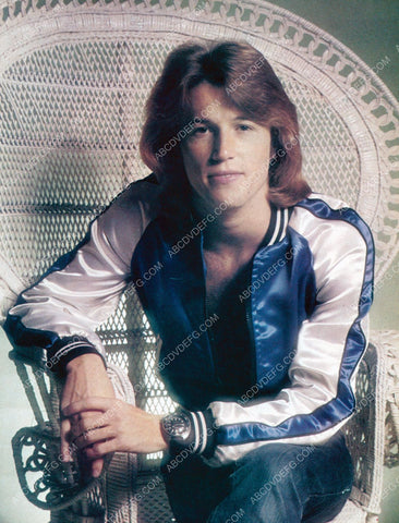 Andy Gibb in large wicker chair 8b20-3795