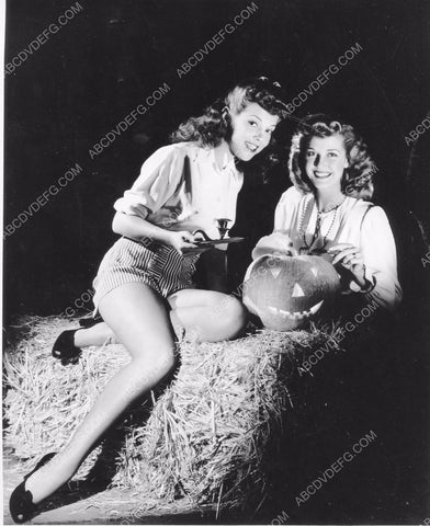 Nan Gray Anita Louise do some pumpkin carving for Halloween 8b20-3950