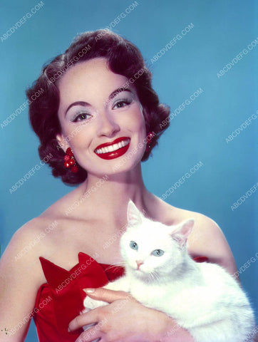 beautiful Ann Blyth poses with her cat 8b20-4036