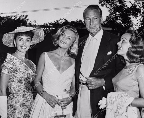 candid Ann Blyth Gary Cooper and friends 8b20-4046