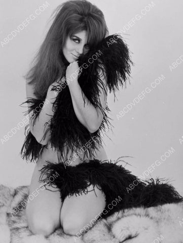 super sexy Ann-Margret very bare hiding behind a black boa 8b20-4074