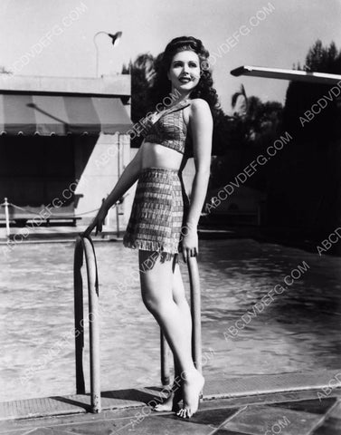 Ann Miller in new swimsuit out by the swimming pool dp-4127