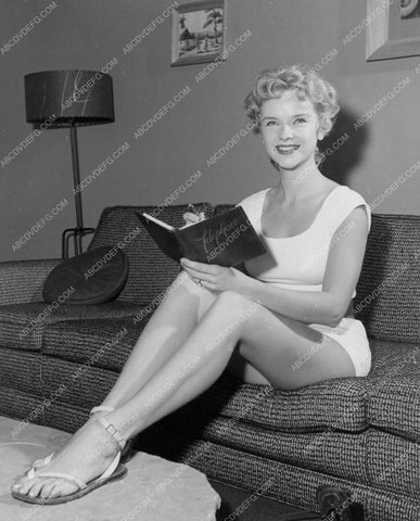 super sexy Anne Francis consulting her little black phone book 8b20-4233
