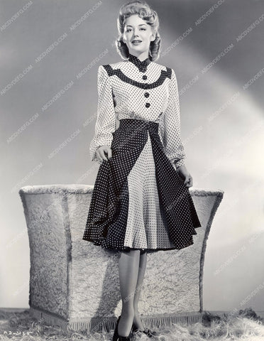 lovely Anne Shirley models her new polka dot spring wear 8b20-4320