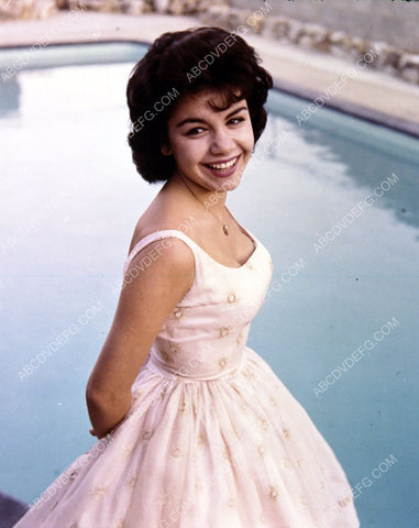 cute Annette Funicello outdoors by the swimming pool 8b20-4365