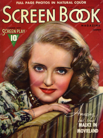 Bette Davis screen book magazine cver 8b20-4741