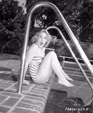Betty Hutton at home in new swimwear out by the pool 8b20-4942