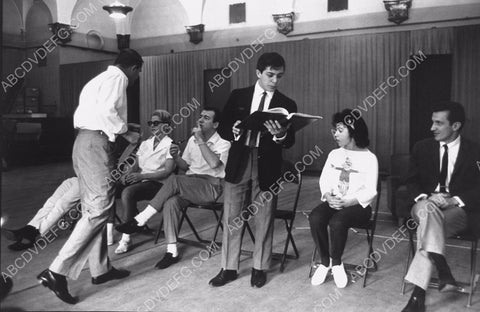 Annette Funicello and others watch Bobby Darin rehearsel 8b20-5096