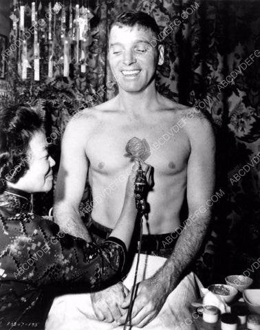 Burt Lancaster getting inked up with his Rose Tattoo 8b20-5578