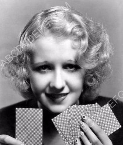 Anita Page playing cards w heart ace diamond spade fingernail decoration 8b20-5701
