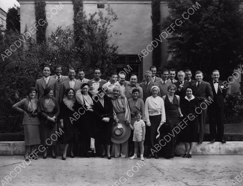 Carole Lombard Joel McCrea Jack Oakie and shower of stars group shot 8b20-6055