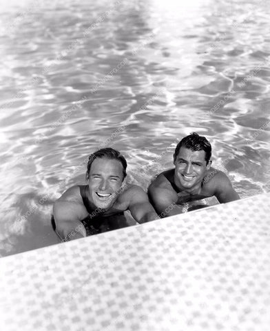 Randolph Scott Cary Grant take a dip in the pool 8b20-6172