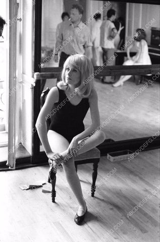 Catherine Deneuve in leotards and ballet shoes in the dance studio 8b20-6211