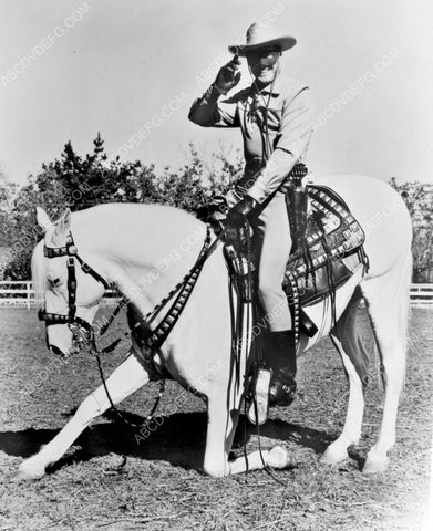 Clayton Moore The Lone Ranger and his horse Silver 8b20-6371