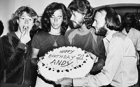 Andy Gibb birthday cake presented by the Bee Gees 8b20-6531