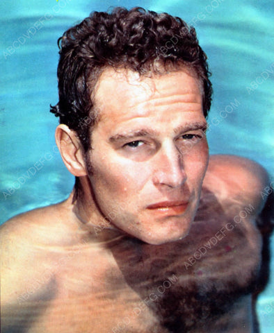 Charlton Heston cools off in the pool 8b20-7031