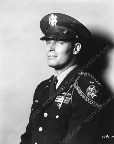 Charlton Heston in military uniform portrait 8b20-7062