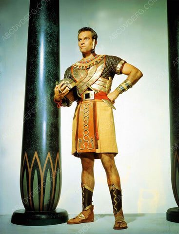 Charlton Heston in wardrobe portrait film The Ten Commandments 8b20-7076