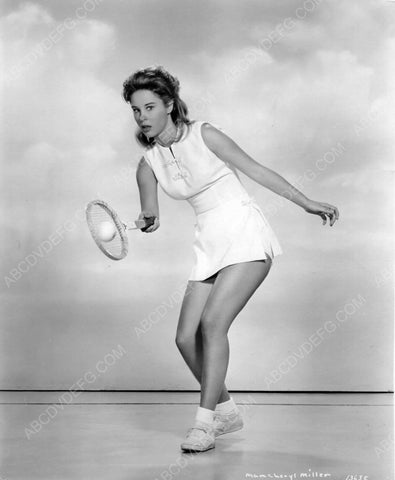 cute Cheryl Miller in her tennis outfit works on forehand 8b20-7078