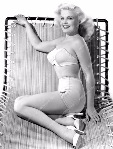 sexy Cleo Moore in bikini and heels pinup pose 8b20-7358