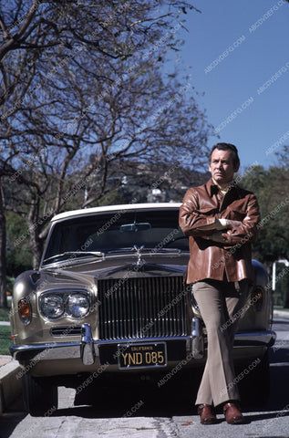 David Janssen and his Rolls Royce automobile 8b20-7443