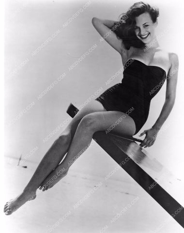 sexy Charlotte Austin sitting on the diving board 8b20-7484