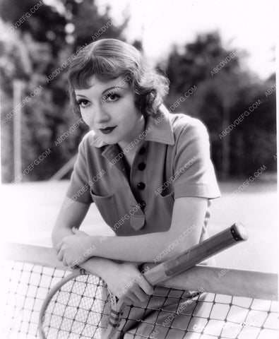 beautiful Claudette Colbert on the tennis court 8b20-7715
