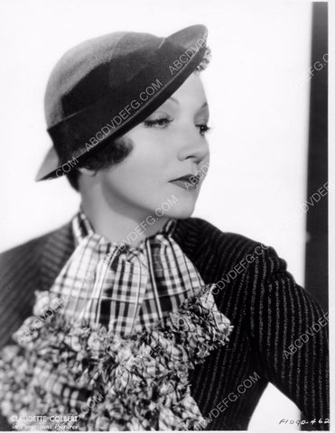 beautiful Claudette Colbert fashion portrait 8b20-7739